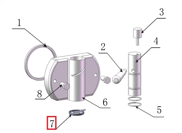 Форсунка формовочная №7 д/фризера для мягкого морожен. т.м. EQTA серии ICB, мод. ICB-111F в Москве