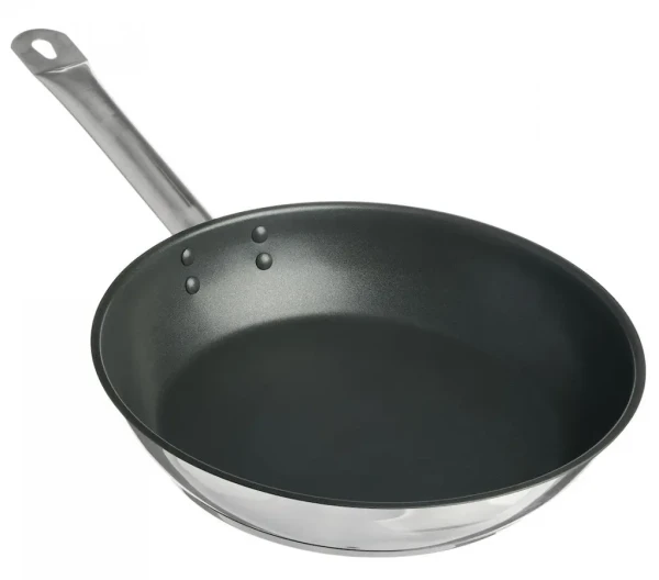 Сковорода КТ-ОБ-СА-24 (d24 см, б/кр., а/п, корпус 0,6мм, индукц. дно, ТРС 3,5мм, покрытие Xylan) в Москве