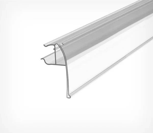 Ценникодержатель для полок из металлических прутьев FRW39, L=1000, цвет прозрачный в Москве