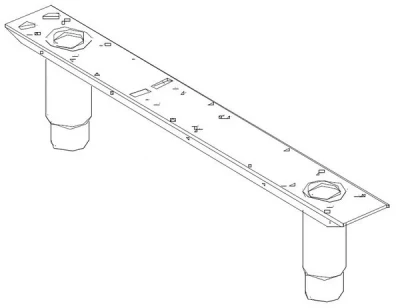 Опора KPD1020A для печи конвекционной электр. т.м. UNOX, серии XBC