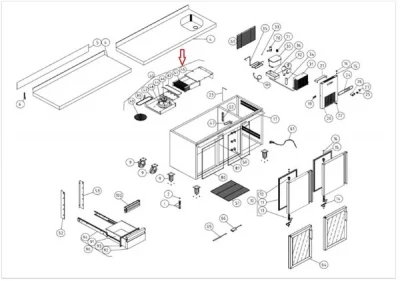Поддон испарителя 12033557 (6003050038) для прилавка холодильного т.м. FAGOR серии MSP
