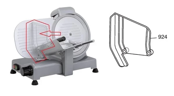 Кожух защитный 00000000924 для слайсеров серии LUSSO 22, 25, 275 в Москве