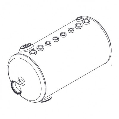 Бойлер медный на 2 группы, Sanremo, арт.10004910A