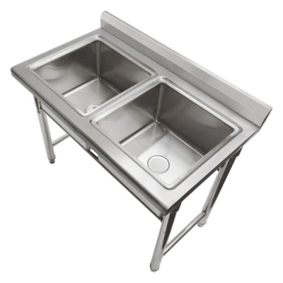 Ванна моечная с бортом нерж.VA-ST245A 1100х600х850 +100 мм