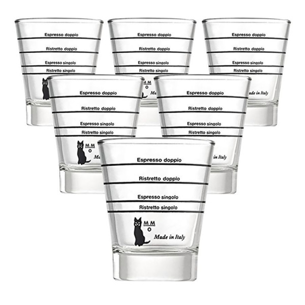 Комплект градуированных кофейных стаканов (6шт) Motta в Москве