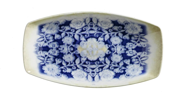 KUTAHYA Blue Blanc BNBOH33KY891310 Блюдо плоское овальное (D2, 33х19см, h3,3см) фарфор в Москве