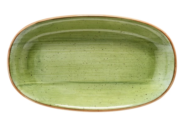 Bonna THERAPY AURA Блюдо овальное ATH GRM 34 OKY (34 см, зеленый) в Москве