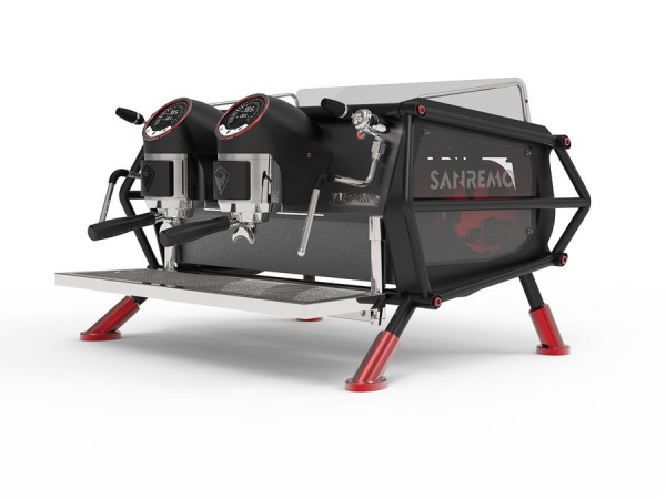 Кофемашина Sanremo Café Racer Naked 2 гр. черно-красная от Бобер Сервис г.Санкт-Петербург в Москве