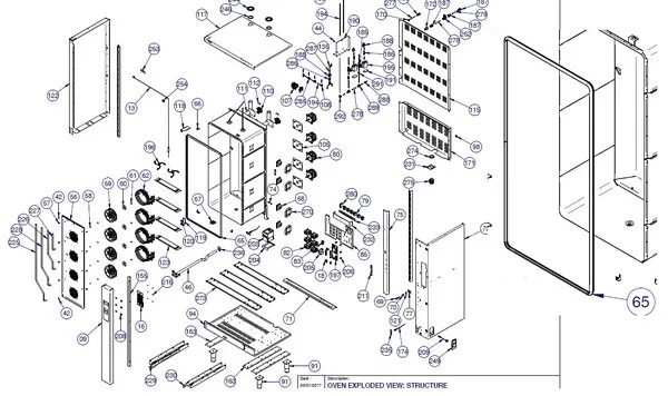 Уплотнение двери 040GUA00002 (4,4м) для печи пароконвекционной т.м. Vortmax, серии VSI в Москве
