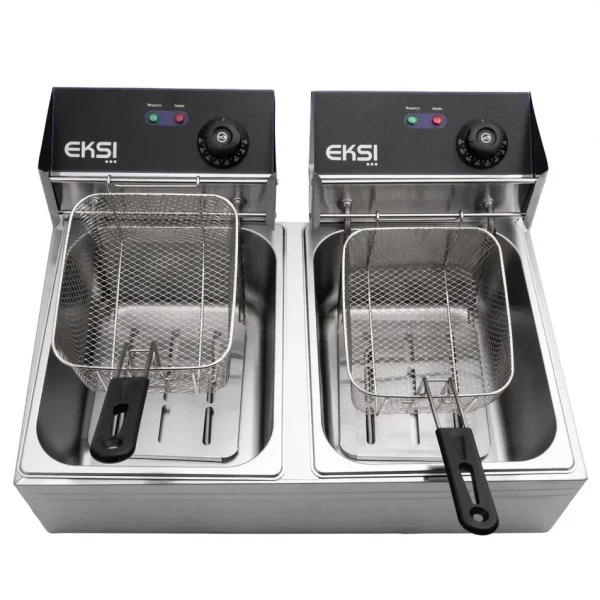 Фритюрница электр. т.м.EKSI, модель 6+6L Electric Fryer в Москве