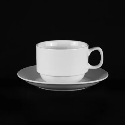 YONGFENG Чайная пара 250мл "Chan Wave Classic" (ivory LQ-Q2002/2003, LQ-Q094-095)