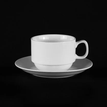 YONGFENG Чайная пара 250мл "Chan Wave Classic" (ivory LQ-Q2002/2003, LQ-Q094-095) в Москве