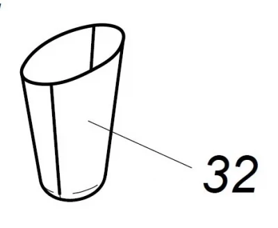 Мешок для сбора ворса (фильтр) 12038184 (DO1SK00018) для машины сушильной т.м. FAGOR, серии SR
