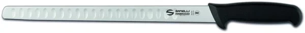 Нож Sanelli Ambrogio серии Supra, SA56032B, для лосося с возд/карманами 320 мм, черный в Москве