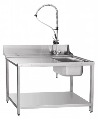 Стол предмоечный типа СПМП-7-4 для посудом. машины с душирующим устройством