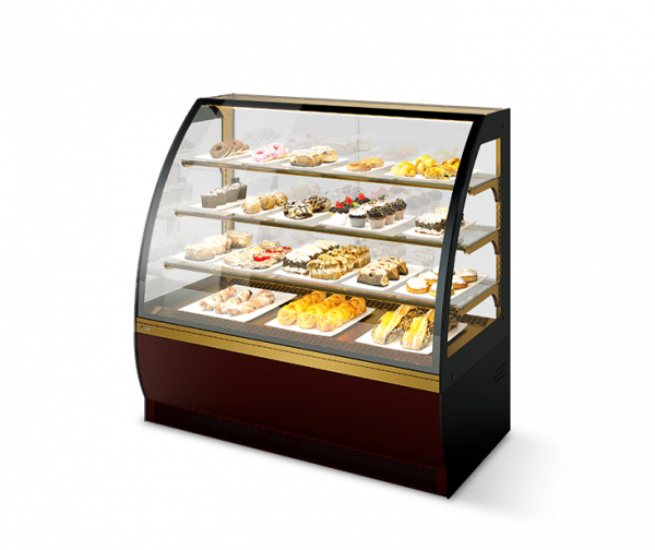 Витрина Кондитерская Vete lux 130, Шоколад/Золотой глянец 233-499 в Москве