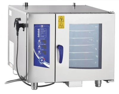 Аппарат паров.-конвект. эл.кух. ПКА 6-1/1ВМ2-01 (инжекц., 6хGN-1/1, вся нерж., б/гастр.)