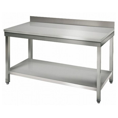 Стол разделочный 800x700x850+100 мм нерж VA-WT8070BS