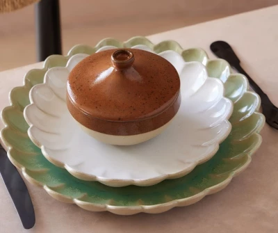 Тарелка Costa Nova 2KEP221E-00322M, Sable Blanc, 22 см