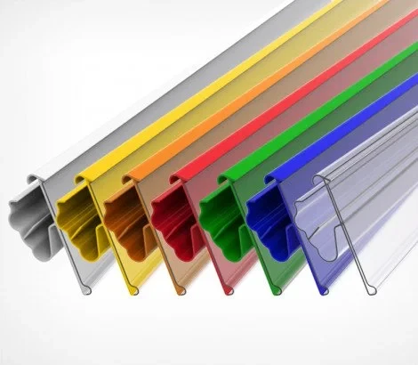 Ценникодержатель двухпозиционный LST39 длина 1238 мм, цвет прозрачный в Москве