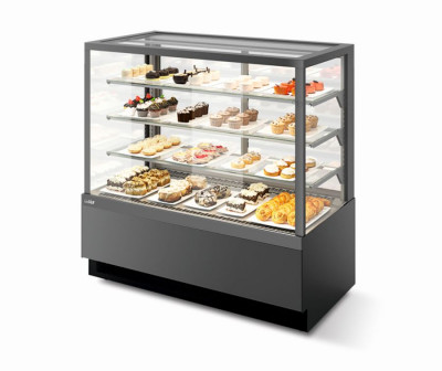 Витрина Кондитерская Vete kub 90, Антрацит/Крашенная деталировка T7016M.VG033.B7016M