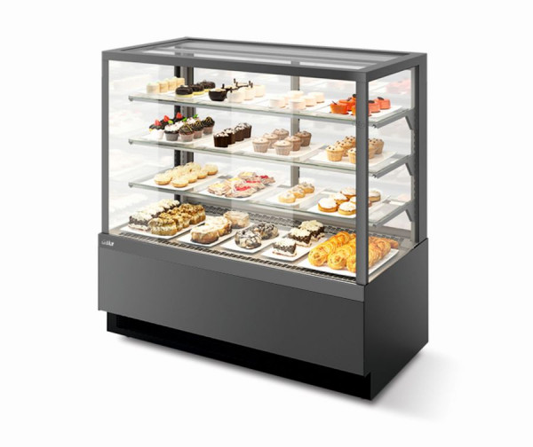 Витрина Кондитерская Vete kub 90, Антрацит/Крашенная деталировка T7016M.VG033.B7016M в Москве