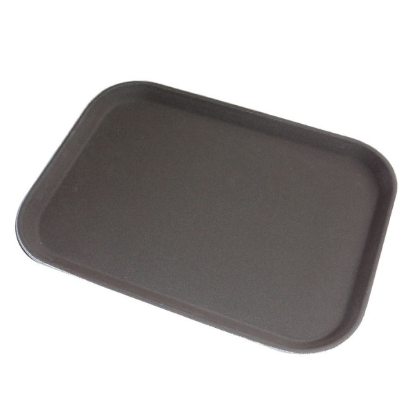 Поднос прямоугольный 355х460 мм прорезиненный,  JW-1418P в Москве