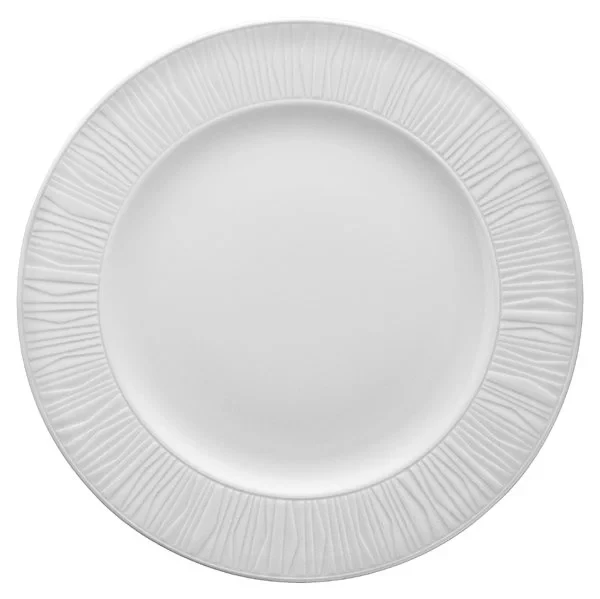 S01_KUTAHYA WCL Emotion EM25DU00 Тарелка плоская (d25см) рельеф полоски в Москве