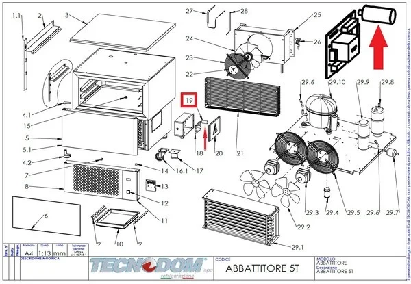 Конденсатор пусковой 2 мкФ CSV300AB5T для шкафа шоковой заморозки т.м. EQTA серии BC в Москве