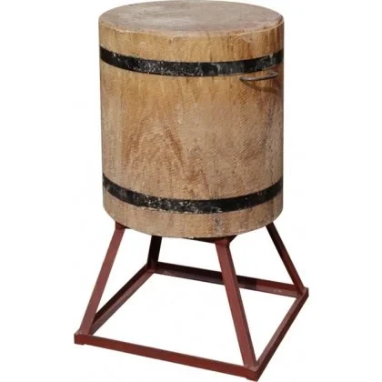 Колода разрубочная (d=40-50см h=50см+30см сварная подставка дуб) в Москве