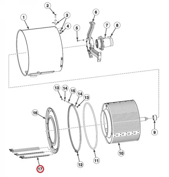 ТЭН SP540127 для стиральной машины т.м. UniMac, модели UY240 в Москве