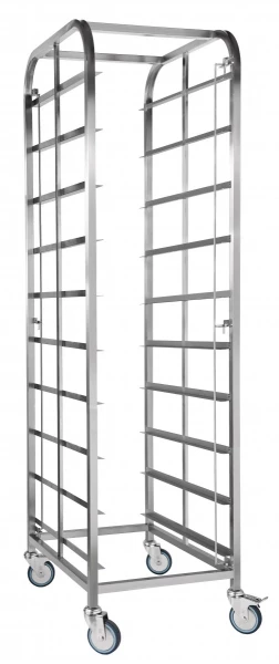 Тележка-шпилька д/гастр. типа ТШГ-10 (10 ур. д/подносов 430х550 мм, расст. м/у ур. 160мм, вся нерж.) в Москве