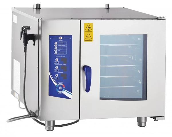 Аппарат паров.-конвект. эл. ПКА 6-1/1ПМ (2) (6 уровней GN 1/1 нерж., б/гастр., реверс) в Москве