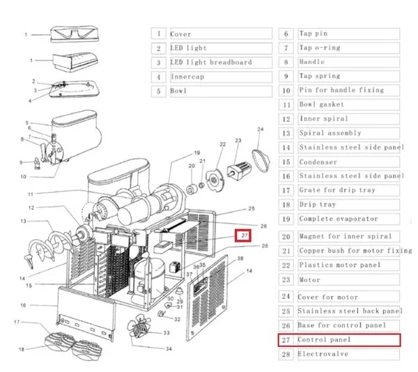 Блок управления (1 резервуар) SMB_#27_SINGL для гранитора т.м. EQTA серии SMB, мод. SMB-1 в Москве