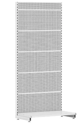 Основа пристенного перф стеллажа (L=700, H=2160, шагрень, RAL 9010)