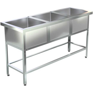 Ванна моечная Assum ВМС-С-3/500 (1800х600х850) (мойка AISI201) в Москве