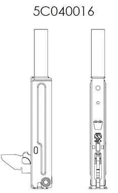 Петля дверная 5C040016 для печи для пиццы т.м. WLBake, серии WellPizza, мод. Professionale 66M в Москве