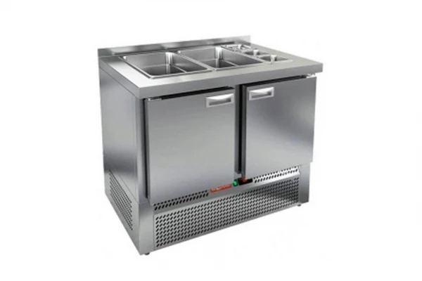 Стол охлаждаемый высокотемпературный тип HT модель SLE3-11GN для салатов (без крышки) в Москве