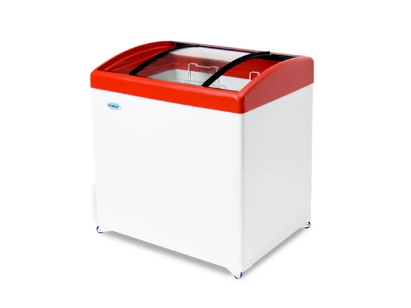 Ларь морозильный "СНЕЖ" МЛГ 250 (красный) в Москве